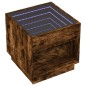 vidaXL Couchtisch mit Infinity-LED Räuchereiche 50x50x50 cm vidaXL Couchtisch mit Infinity-LED Räuchereiche 50x50x50 cm