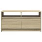 vidaXL LED-Couchtisch Sonoma-Eiche Holzwerkstoff vidaXL LED-Couchtisch Sonoma-Eiche Holzwerkstoff