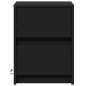 vidaXL Nachttische mit LED-Leuchten 2 Stk. Schwarz Holzwerkstoff vidaXL Nachttische mit LED-Leuchten 2 Stk. Schwarz Holzwerkstoff