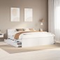 vidaXL Massivholzbett ohne Matratze mit Kopfteil Weiß 180x200 cm vidaXL Massivholzbett ohne Matratze mit Kopfteil Weiß 180x200 cm
