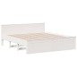 vidaXL Massivholzbett ohne Matratze mit Kopfteil Weiß 180x200 cm vidaXL Massivholzbett ohne Matratze mit Kopfteil Weiß 180x200 cm