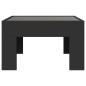 vidaXL Couchtisch mit Infinity-LED Schwarz 50x50x30 cm