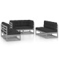 6-tlg. Garten-Lounge-Set mit Kissen Kiefer Massivholz 6-tlg. Garten-Lounge-Set mit Kissen Kiefer Massivholz