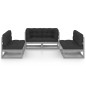 6-tlg. Garten-Lounge-Set mit Kissen Kiefer Massivholz 6-tlg. Garten-Lounge-Set mit Kissen Kiefer Massivholz