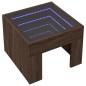 vidaXL Couchtisch mit Infinity-LED Braun Eichen-Optik 40x40x30 cm vidaXL Couchtisch mit Infinity-LED Braun Eichen-Optik 40x40x30 cm