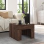vidaXL Couchtisch mit Infinity-LED Braun Eichen-Optik 40x40x30 cm vidaXL Couchtisch mit Infinity-LED Braun Eichen-Optik 40x40x30 cm