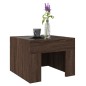 vidaXL Couchtisch mit Infinity-LED Braun Eichen-Optik 40x40x30 cm vidaXL Couchtisch mit Infinity-LED Braun Eichen-Optik 40x40x30 cm