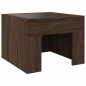 vidaXL Couchtisch mit Infinity-LED Braun Eichen-Optik 40x40x30 cm vidaXL Couchtisch mit Infinity-LED Braun Eichen-Optik 40x40x30 cm