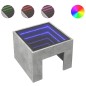 vidaXL Couchtisch mit Infinity-LED Betongrau 40x40x30 cm vidaXL Couchtisch mit Infinity-LED Betongrau 40x40x30 cm