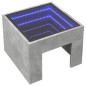 vidaXL Couchtisch mit Infinity-LED Betongrau 40x40x30 cm vidaXL Couchtisch mit Infinity-LED Betongrau 40x40x30 cm