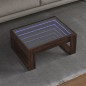 vidaXL Couchtisch mit Infinity-LED Braun Eichen-Optik 70x53x30 cm vidaXL Couchtisch mit Infinity-LED Braun Eichen-Optik 70x53x30 cm