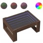 vidaXL Couchtisch mit Infinity-LED Braun Eichen-Optik 70x53x30 cm vidaXL Couchtisch mit Infinity-LED Braun Eichen-Optik 70x53x30 cm