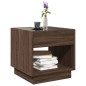vidaXL Couchtisch mit Infinity-LED Braun Eichen-Optik 50x50x50 cm vidaXL Couchtisch mit Infinity-LED Braun Eichen-Optik 50x50x50 cm