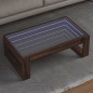 vidaXL Couchtisch mit Infinity-LED Braun Eichen-Optik 90x53x30 cm vidaXL Couchtisch mit Infinity-LED Braun Eichen-Optik 90x53x30 cm
