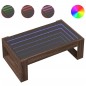 vidaXL Couchtisch mit Infinity-LED Braun Eichen-Optik 90x53x30 cm vidaXL Couchtisch mit Infinity-LED Braun Eichen-Optik 90x53x30 cm