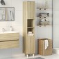 vidaXL Badschrank Sonoma-Eiche 30,5x30x179 cm Holzwerkstoff vidaXL Badschrank Sonoma-Eiche 30,5x30x179 cm Holzwerkstoff