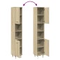 vidaXL Badschrank Sonoma-Eiche 30,5x30x179 cm Holzwerkstoff vidaXL Badschrank Sonoma-Eiche 30,5x30x179 cm Holzwerkstoff
