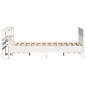 vidaXL Massivholzbett ohne Matratze Weiß 120x190 cm Kiefernholz vidaXL Massivholzbett ohne Matratze Weiß 120x190 cm Kiefernholz