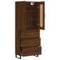 vidaXL Highboard Braun Eichen-Optik 69,5x34x180 cm Holzwerkstoff vidaXL Highboard Braun Eichen-Optik 69,5x34x180 cm Holzwerkstoff