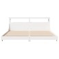 vidaXL Massivholzbett ohne Matratze Weiß 200x200 cm Kiefernholz vidaXL Massivholzbett ohne Matratze Weiß 200x200 cm Kiefernholz