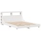 vidaXL Massivholzbett ohne Matratze Weiß 140x200 cm Kiefernholz vidaXL Massivholzbett ohne Matratze Weiß 140x200 cm Kiefernholz