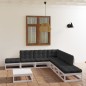 vidaXL 8-tlg. Garten-Lounge-Set mit Kissen Kiefer Massivholz vidaXL 8-tlg. Garten-Lounge-Set mit Kissen Kiefer Massivholz