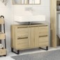 vidaXL Badschrank Sonoma-Eiche 80x33x60 cm Holzwerkstoff vidaXL Badschrank Sonoma-Eiche 80x33x60 cm Holzwerkstoff