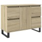 vidaXL Badschrank Sonoma-Eiche 80x33x60 cm Holzwerkstoff vidaXL Badschrank Sonoma-Eiche 80x33x60 cm Holzwerkstoff