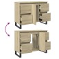 vidaXL Badschrank Sonoma-Eiche 80x33x60 cm Holzwerkstoff vidaXL Badschrank Sonoma-Eiche 80x33x60 cm Holzwerkstoff