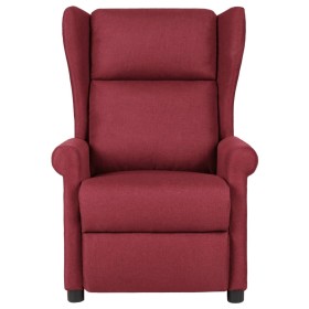 vidaXL Relaxsessel Weinrot Stoff