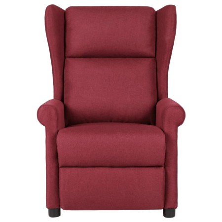 vidaXL Relaxsessel Weinrot Stoff