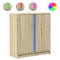vidaXL LED-Sideboard Sonoma-Eiche 77x34x85 cm Holzwerkstoff vidaXL LED-Sideboard Sonoma-Eiche 77x34x85 cm Holzwerkstoff