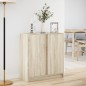 vidaXL LED-Sideboard Sonoma-Eiche 77x34x85 cm Holzwerkstoff vidaXL LED-Sideboard Sonoma-Eiche 77x34x85 cm Holzwerkstoff