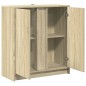 vidaXL LED-Sideboard Sonoma-Eiche 77x34x85 cm Holzwerkstoff vidaXL LED-Sideboard Sonoma-Eiche 77x34x85 cm Holzwerkstoff