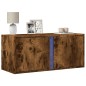 vidaXL TV-Wandschrank mit LED-Beleuchtung Räuchereiche 80x31x35 cm vidaXL TV-Wandschrank mit LED-Beleuchtung Räuchereiche 80x31x35 cm
