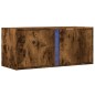 vidaXL TV-Wandschrank mit LED-Beleuchtung Räuchereiche 80x31x35 cm vidaXL TV-Wandschrank mit LED-Beleuchtung Räuchereiche 80x31x35 cm