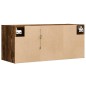 vidaXL TV-Wandschrank mit LED-Beleuchtung Räuchereiche 80x31x35 cm vidaXL TV-Wandschrank mit LED-Beleuchtung Räuchereiche 80x31x35 cm