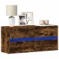 vidaXL TV-Wandschrank mit LED-Beleuchtung Räuchereiche 100x31x45 cm vidaXL TV-Wandschrank mit LED-Beleuchtung Räuchereiche 100x31x45 cm