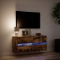 vidaXL TV-Wandschrank mit LED-Beleuchtung Räuchereiche 100x31x45 cm vidaXL TV-Wandschrank mit LED-Beleuchtung Räuchereiche 100x31x45 cm