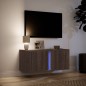 vidaXL TV-Wandschrank mit LED-Beleuchtung Eichen-Optik 80x31x35 cm vidaXL TV-Wandschrank mit LED-Beleuchtung Eichen-Optik 80x31x35 cm