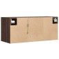 vidaXL TV-Wandschrank mit LED-Beleuchtung Eichen-Optik 80x31x35 cm vidaXL TV-Wandschrank mit LED-Beleuchtung Eichen-Optik 80x31x35 cm
