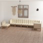 vidaXL 7-tlg. Garten-Lounge-Set mit Kissen Massivholz Kiefer vidaXL 7-tlg. Garten-Lounge-Set mit Kissen Massivholz Kiefer