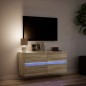 vidaXL TV-Wandschrank mit LED-Beleuchtung Sonoma-Eiche 100x31x45 cm vidaXL TV-Wandschrank mit LED-Beleuchtung Sonoma-Eiche 100x31x45 cm