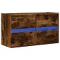 vidaXL TV-Wandschrank mit LED-Beleuchtung Räuchereiche 80x31x45 cm vidaXL TV-Wandschrank mit LED-Beleuchtung Räuchereiche 80x31x45 cm