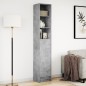 vidaXL LED-Sideboard Betongrau 36x32,5x200 cm Holzwerkstoff vidaXL LED-Sideboard Betongrau 36x32,5x200 cm Holzwerkstoff