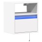 vidaXL TV-Wandschrank mit LED-Beleuchtung Weiß 41x31x45 cm vidaXL TV-Wandschrank mit LED-Beleuchtung Weiß 41x31x45 cm