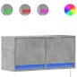 vidaXL TV-Wandschrank mit LED-Beleuchtung Betongrau 80x31x35 cm vidaXL TV-Wandschrank mit LED-Beleuchtung Betongrau 80x31x35 cm
