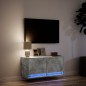 vidaXL TV-Wandschrank mit LED-Beleuchtung Betongrau 80x31x35 cm vidaXL TV-Wandschrank mit LED-Beleuchtung Betongrau 80x31x35 cm