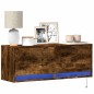 vidaXL TV-Wandschrank mit LED-Beleuchtung Räuchereiche 100x31x35 cm vidaXL TV-Wandschrank mit LED-Beleuchtung Räuchereiche 100x31x35 cm