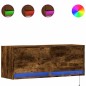 vidaXL TV-Wandschrank mit LED-Beleuchtung Räuchereiche 100x31x35 cm vidaXL TV-Wandschrank mit LED-Beleuchtung Räuchereiche 100x31x35 cm